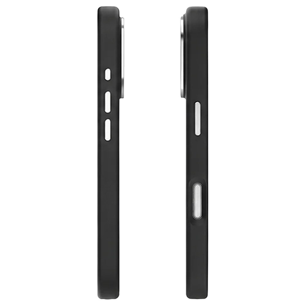 Mutural Pure MagSafe-cover til iPhone 16 Pro Max / silikone-cover med magnetring – Svart