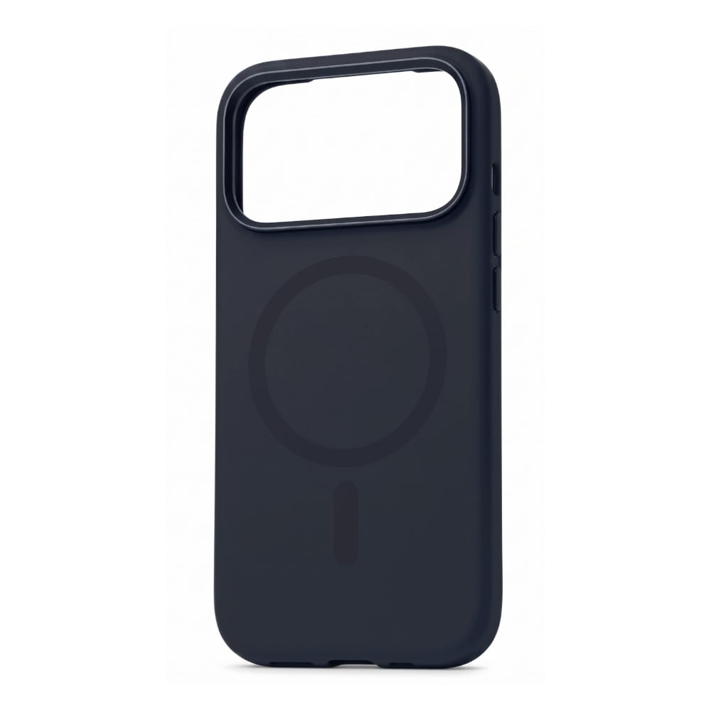 Mutural Pure MagSafe-cover til iPhone 18 Pro / mobilcover i silikone med magnetring – Sort