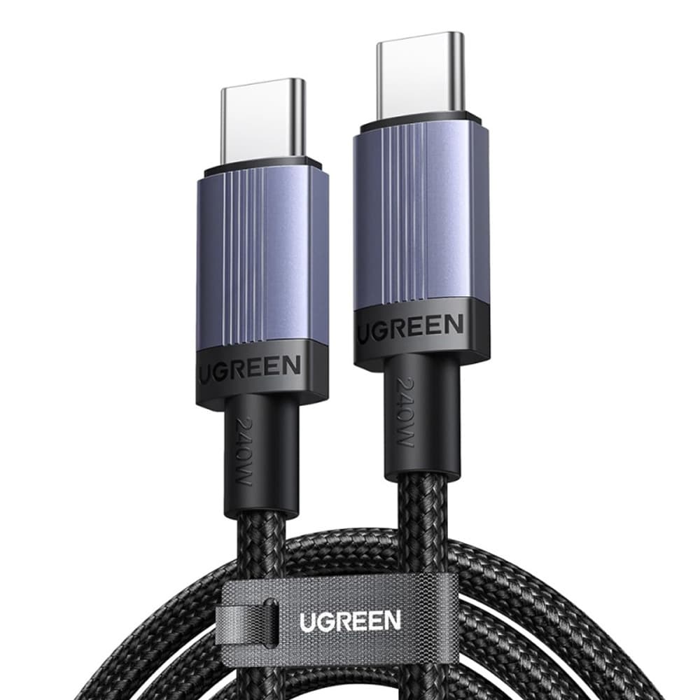 Ugreen L532 USB-C-kabel 240 W 1 m – Grå / PD 3.1-opladerkabel til bærbar computer / USB-C-datakabel