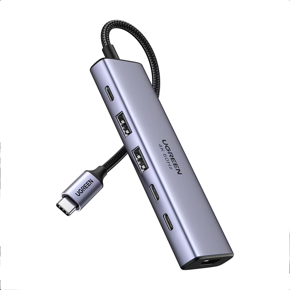 Ugreen CM511 USB-C-hub 2xUSB 3.2, 3xUSB-C, 1xHDMI / USB-C-multiadapter / 4K HDMI-dockingstation
