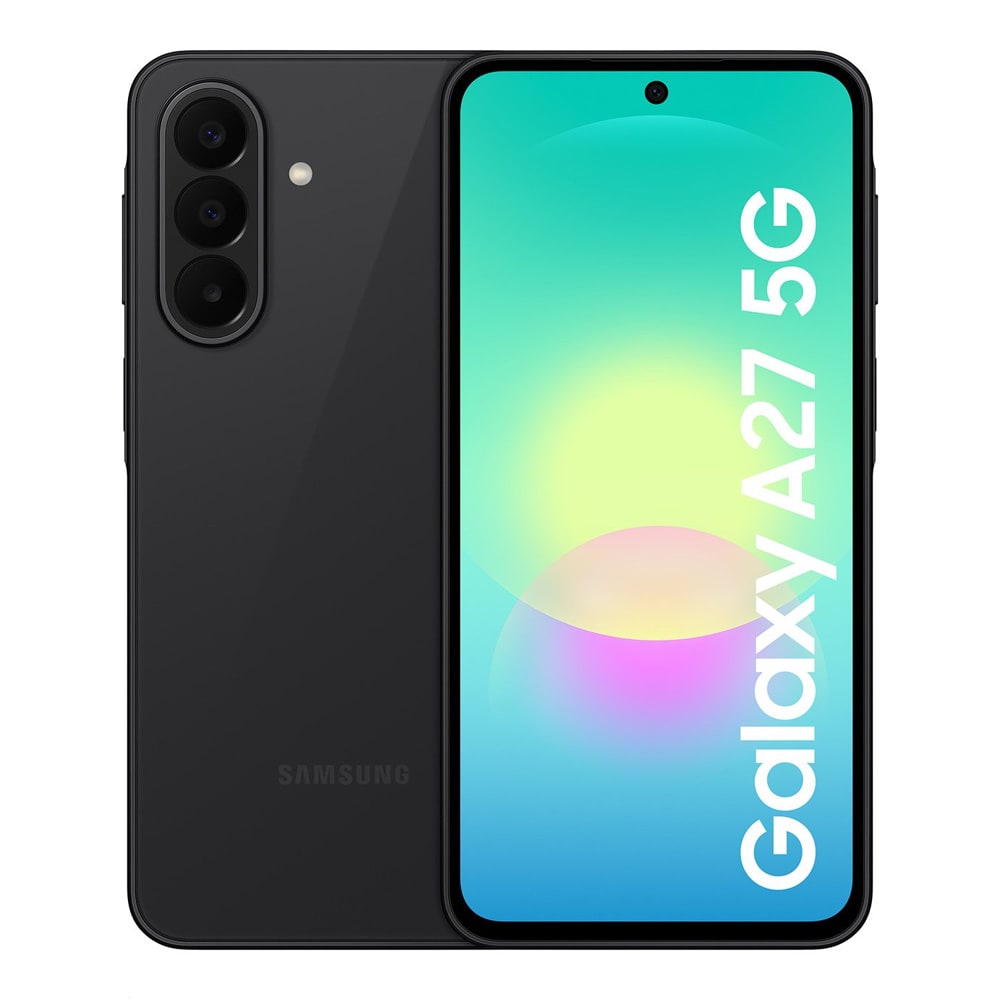 Samsung Galaxy A27 5G 6/128 GB / smartphone med 120 Hz AMOLED, 50 MP OIS og microSD – Sort