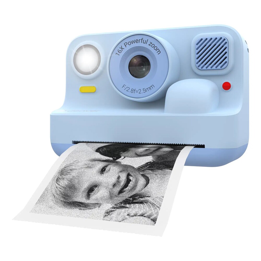 Denver-børnekamera med direkte udskrivning – Blå / 48 MP digitalkamera / Full HD-kamera med fotoprinter