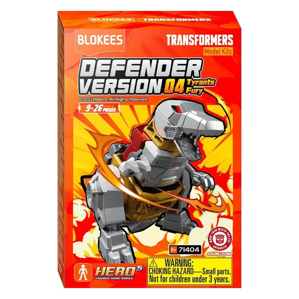 Blokees Transformers Defender Version 04 Tyrants Fury / Samlerfigur, 5,5 cm / Bevægelig samlerfigur