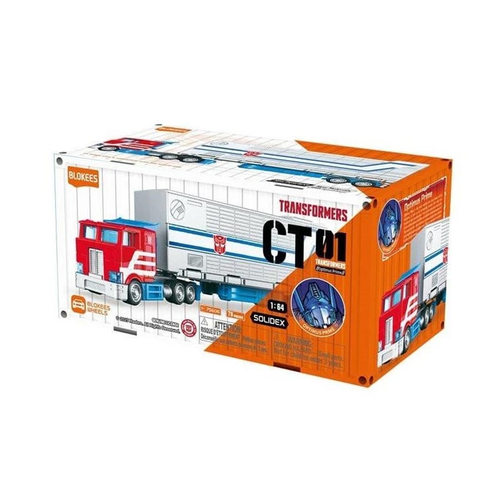 Blokees Wheels Transformers AT01 Optimus Prime / Byggemodel i skala 1:64 / Lastbil med kampplatform