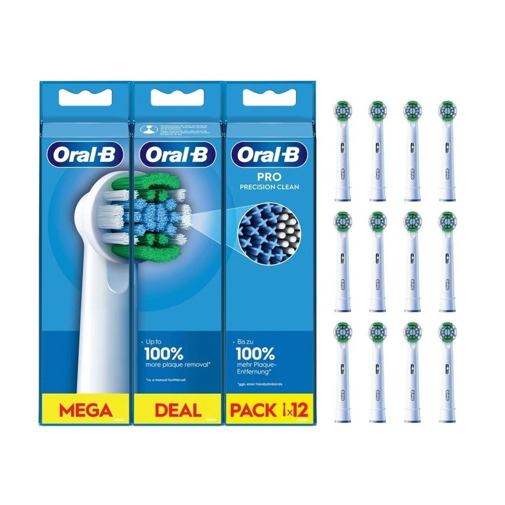 Oral-B Pro Precision Clean 12-pak / Tandbørstehoveder / Reservedele til elektrisk tandbørste
