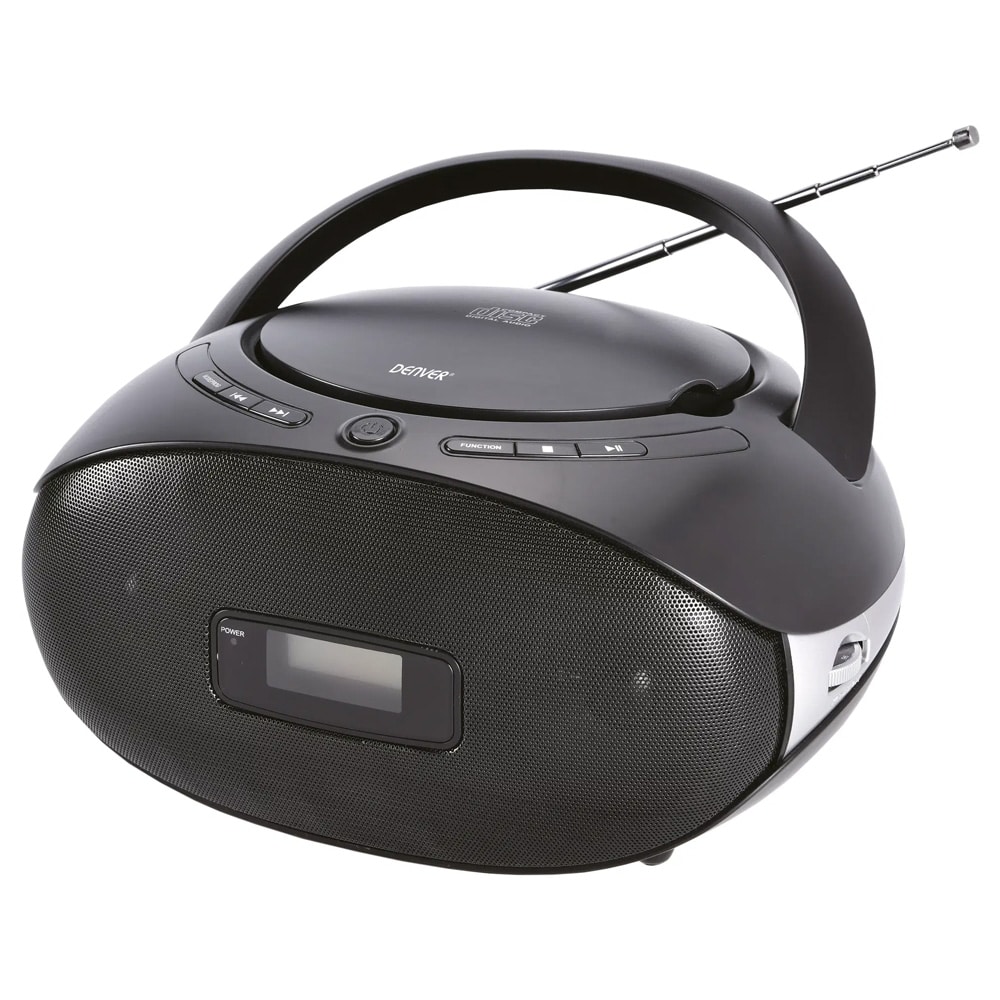 Denver TC-29 Bærbar CD-afspiller med radio / CD-boombox / FM-radio med AUX-indgang