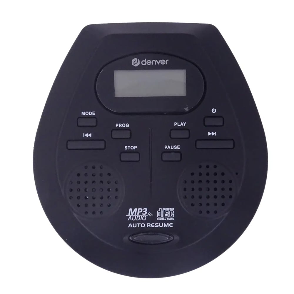 Denver DMP-395B Bærbar CD-afspiller med MP3-afspilning / MP3-CD-afspiller / Discman med højttalere