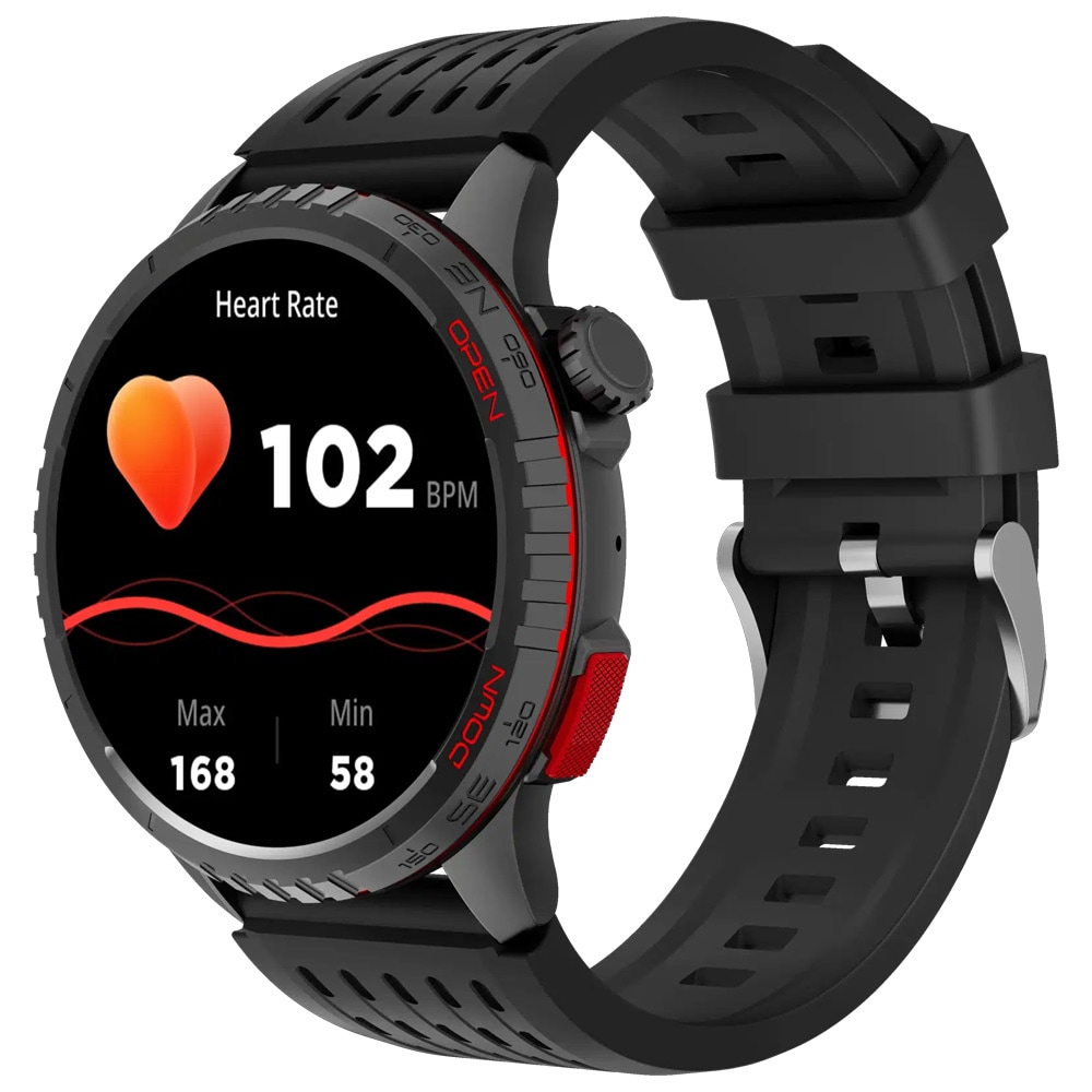 Denver SWG-345B Smartwatch – Svart / GPS-ur med berøringsskærm / Smartur med AMOLED