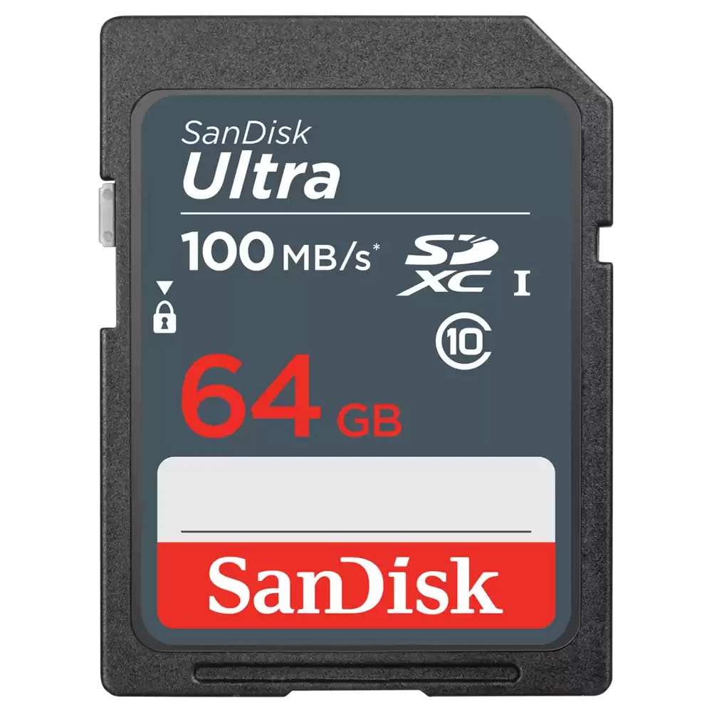 SanDisk Ultra SDXC 64 GB / SDXC-hukommelseskort til kameraer / Hukommelseskort til Full HD-optagelse