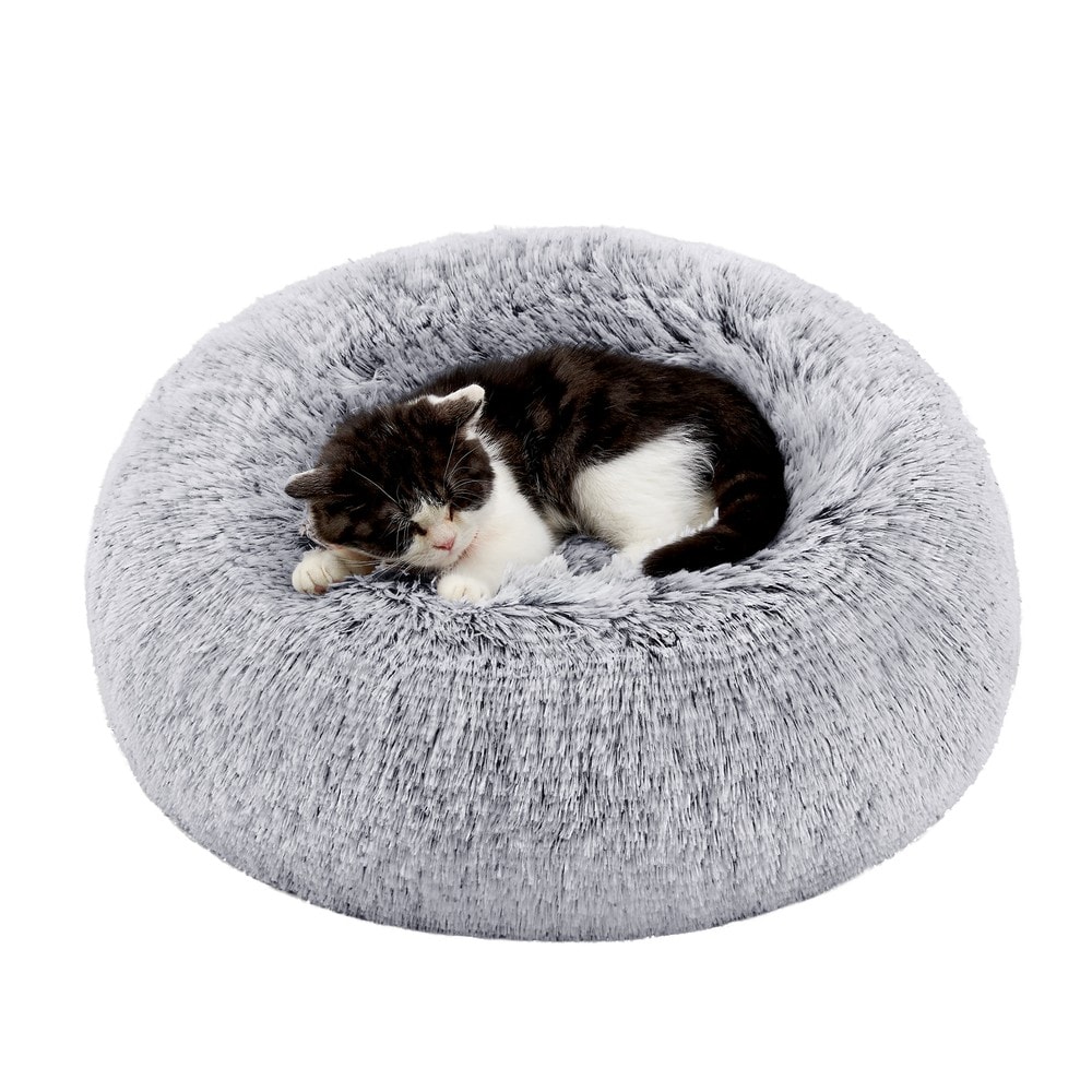 Product Image for Rund hundeseng og katteseng, 40 cm / Vaskbar dyreseng / Hundepude med udtageligt indlæg
