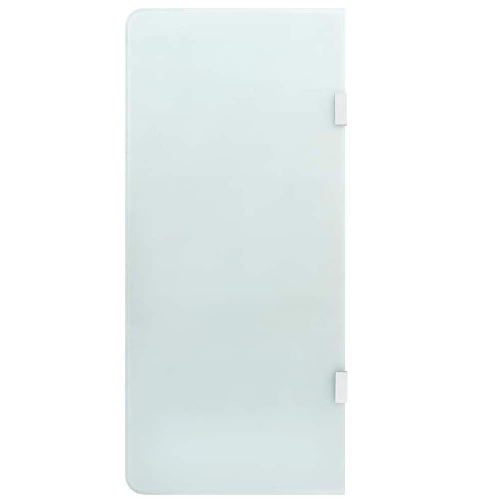 Urinalvæg 90×40 cm / skillevæg i hærdet glas / indsynsskærm – Halvgennemsigtig