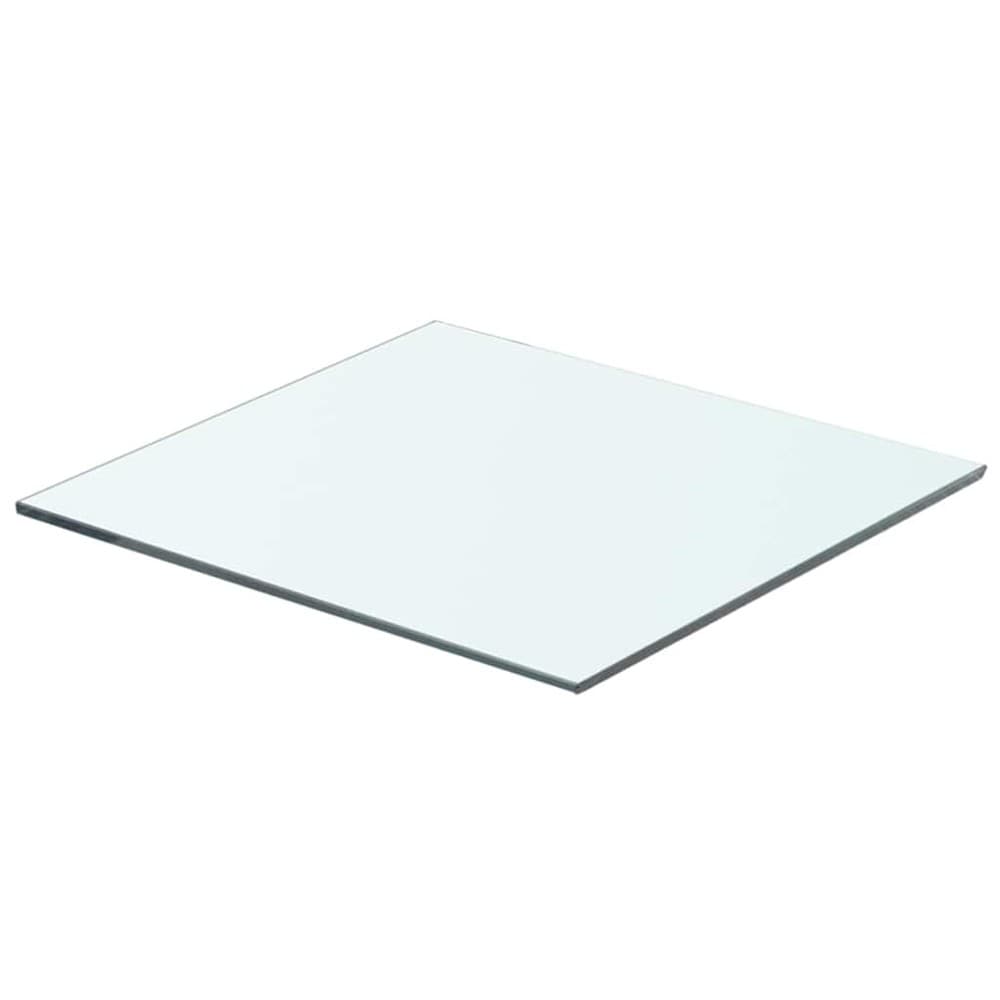 Glashylde 40×30 cm / hyldeplade i hærdet glas / væghylde – Gennemsigtig