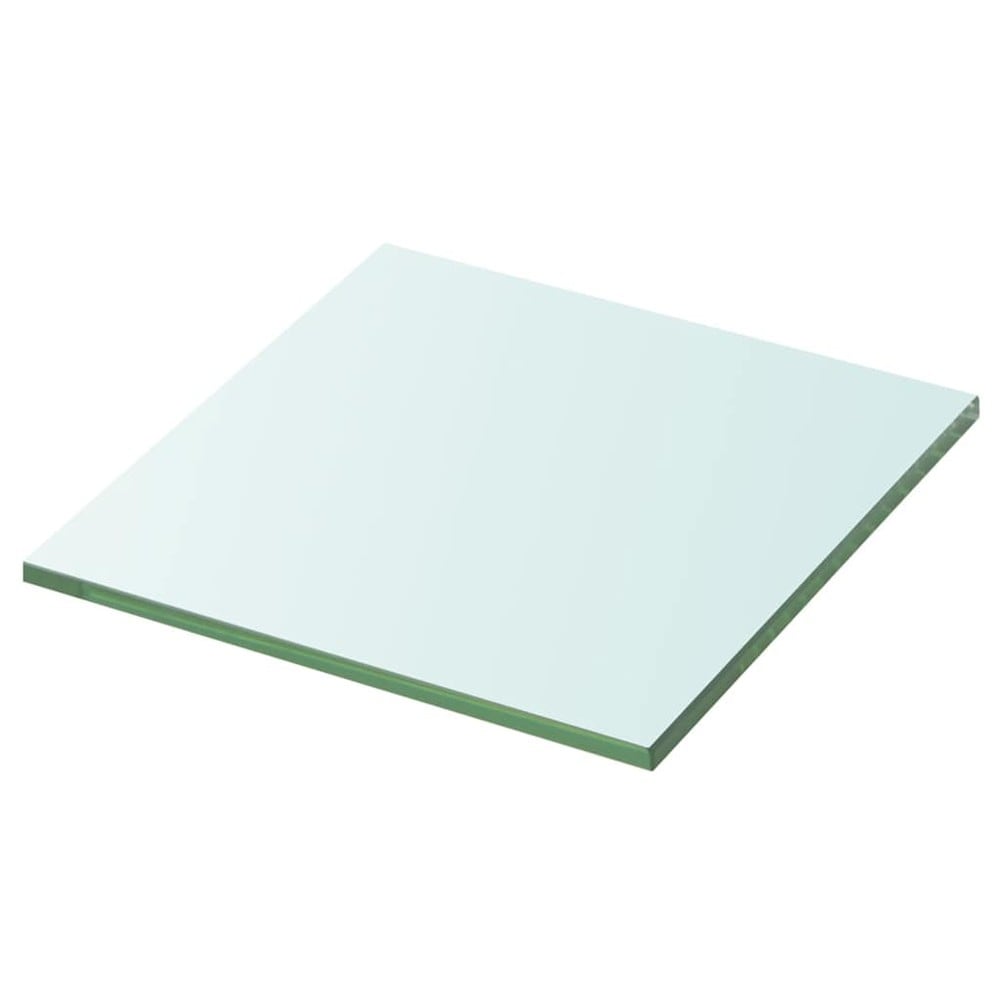 Glashylde 30×30 cm / hyldeplade i hærdet glas / væghylde – Gennemsigtig
