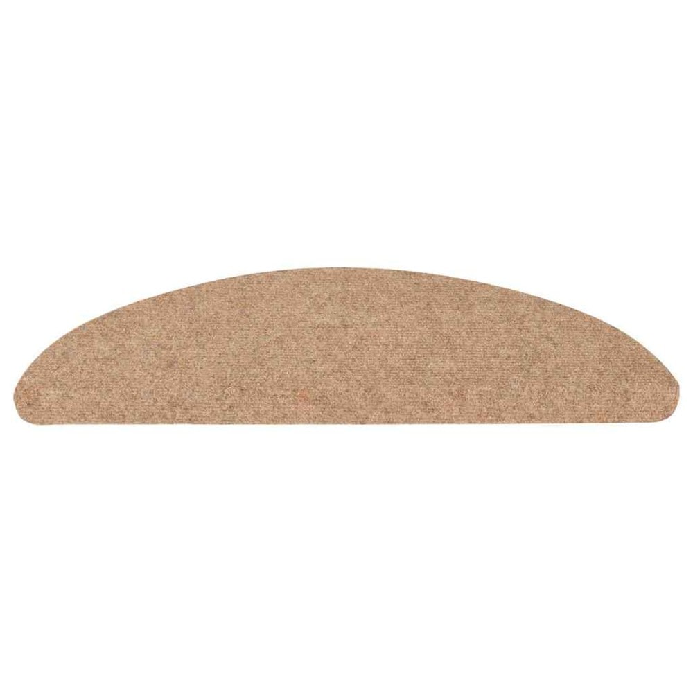 15 stk. trappemåtter 56×17×3 cm / selvklæbende måtter til trappetrin i nålefilt – Beige