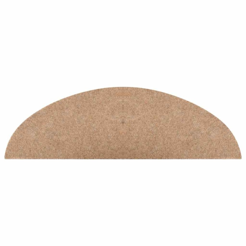 15 stk. trappemåtter 56×17×3 cm / selvklæbende måtter til trappetrin i nålefilt – Beige