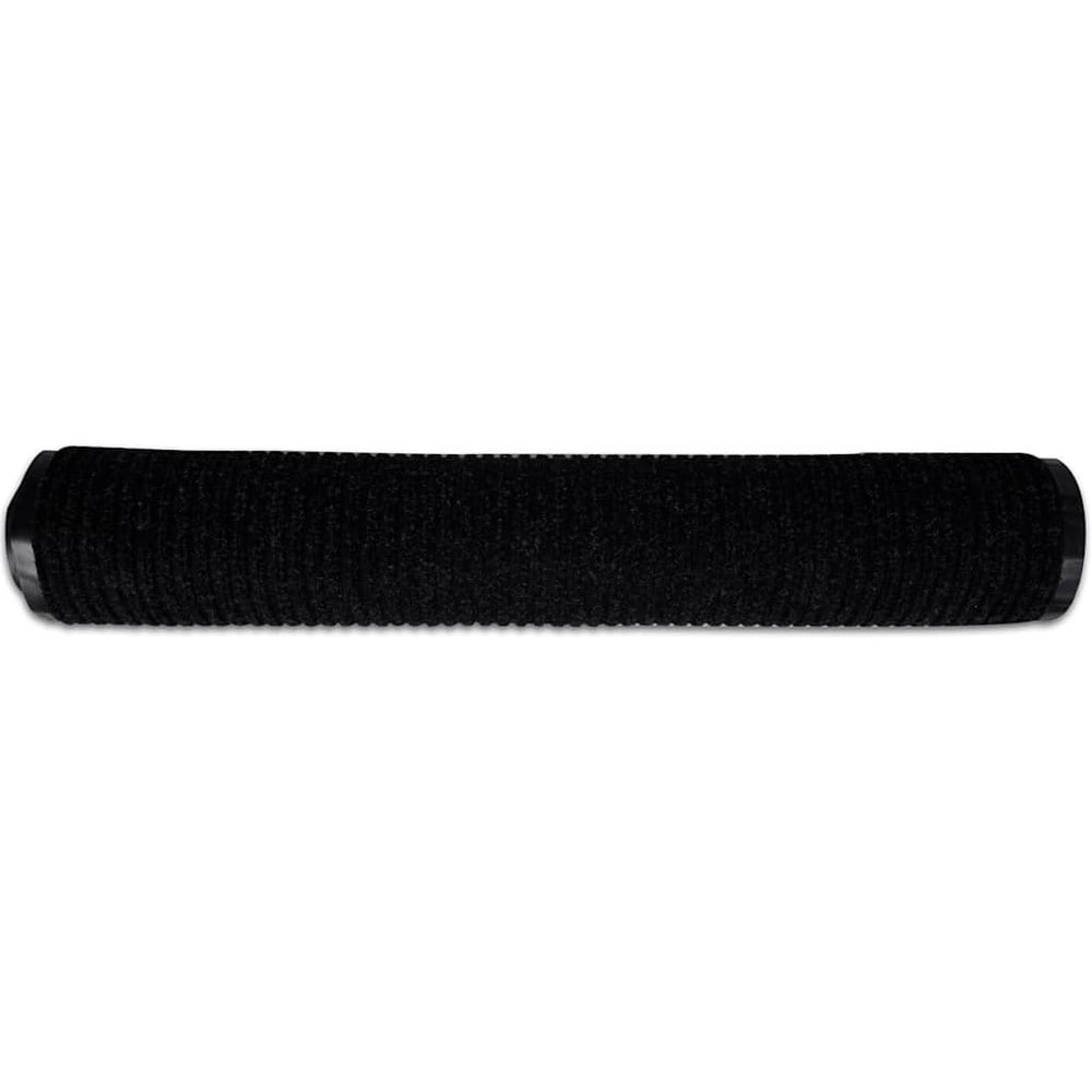 Dørmåtte 120×180 cm / entrémåtte / måtte med skridsikker underside – Sort