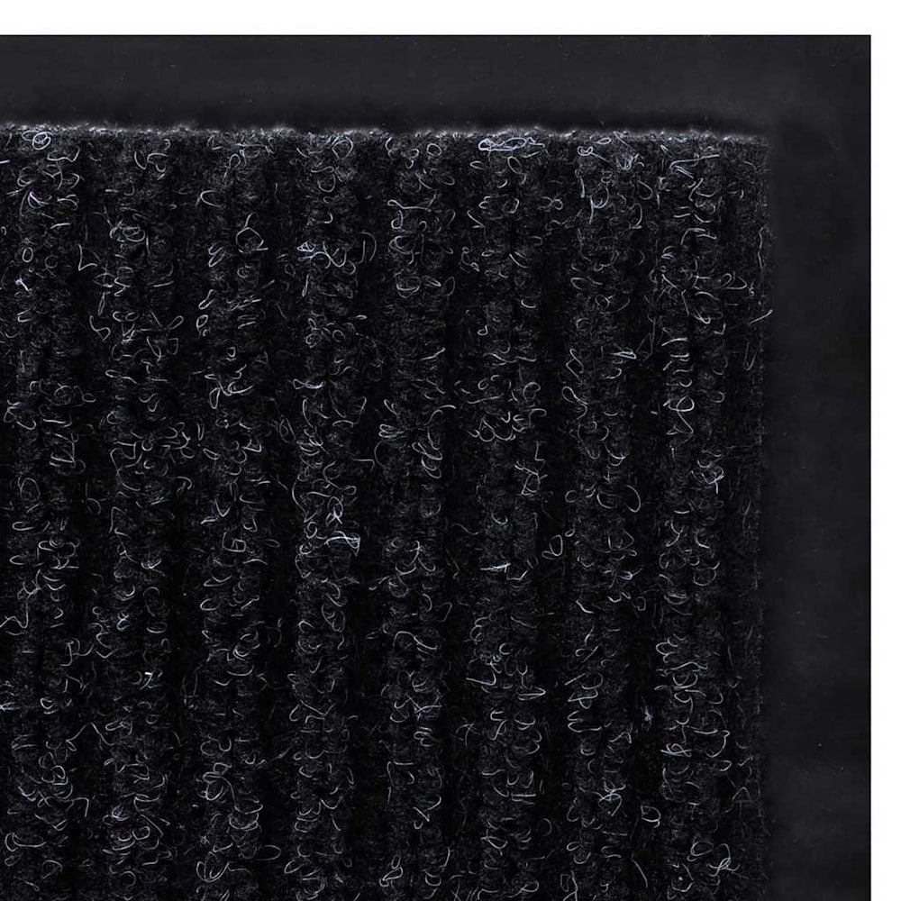 Dørmåtte 120×180 cm / entrémåtte / måtte med skridsikker underside – Sort