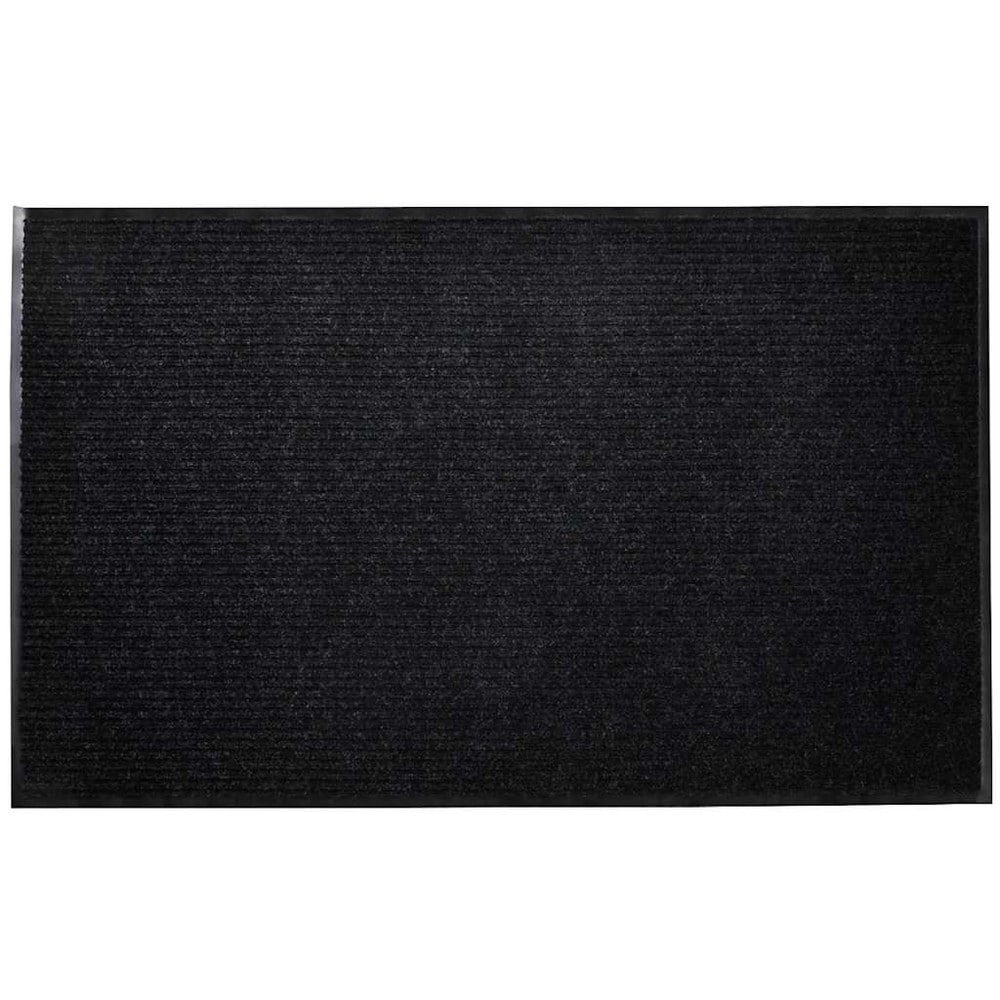Dørmåtte 120×180 cm / entrémåtte / måtte med skridsikker underside – Sort