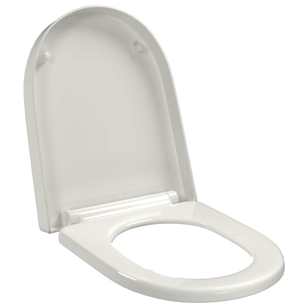 Toiletsæde 46×36 cm / WC-sæde med soft close – Hvid