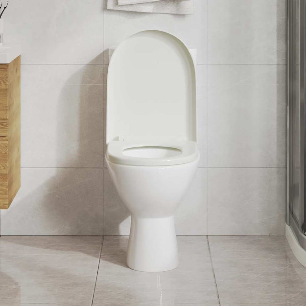 Toiletsæde 46×36 cm / WC-sæde med soft close – Hvid