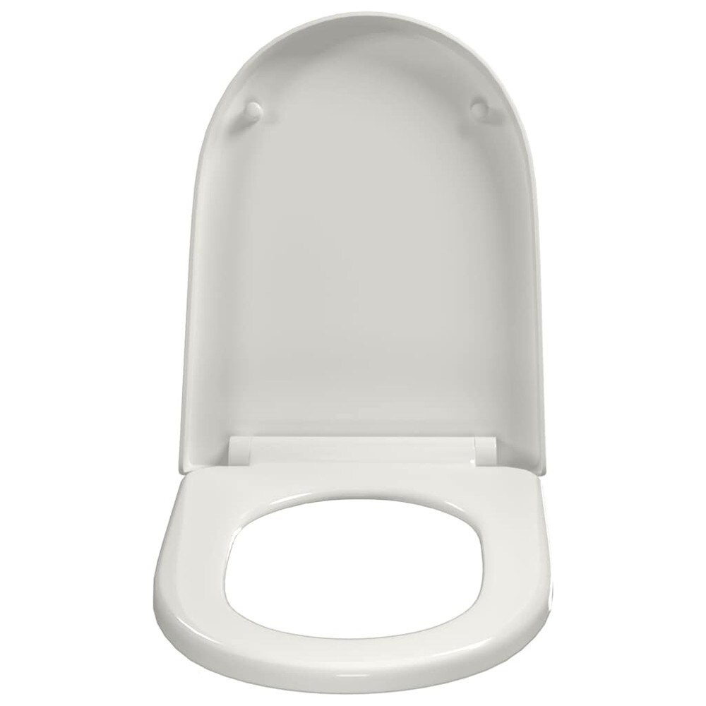 Toiletsæde 46×36 cm / WC-sæde med soft close – Hvid