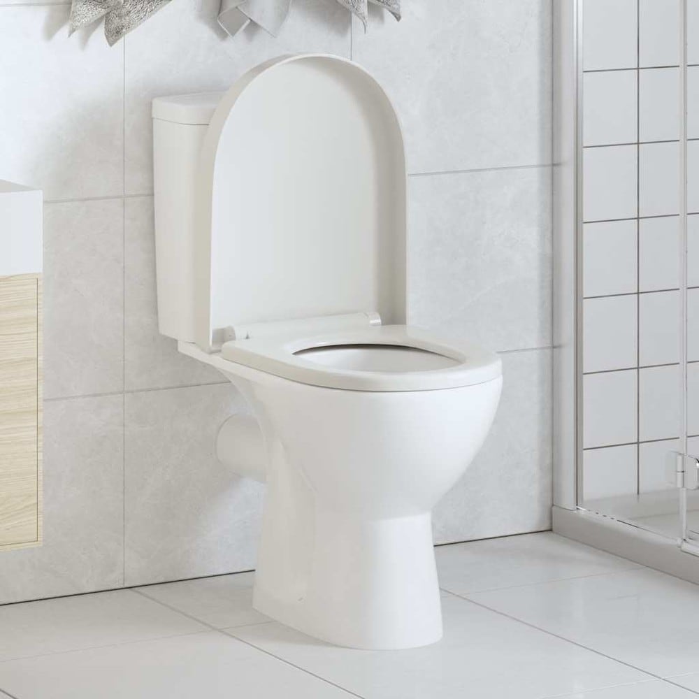 Toiletsæde 46×36 cm / WC-sæde med soft close – Hvid