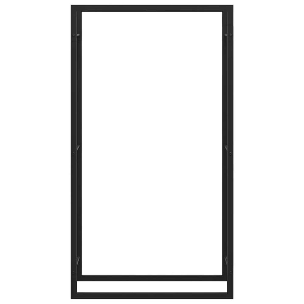 Brændestativ 80×28×154 cm / brændeopbevaring / brændeholder i stål – Matsort
