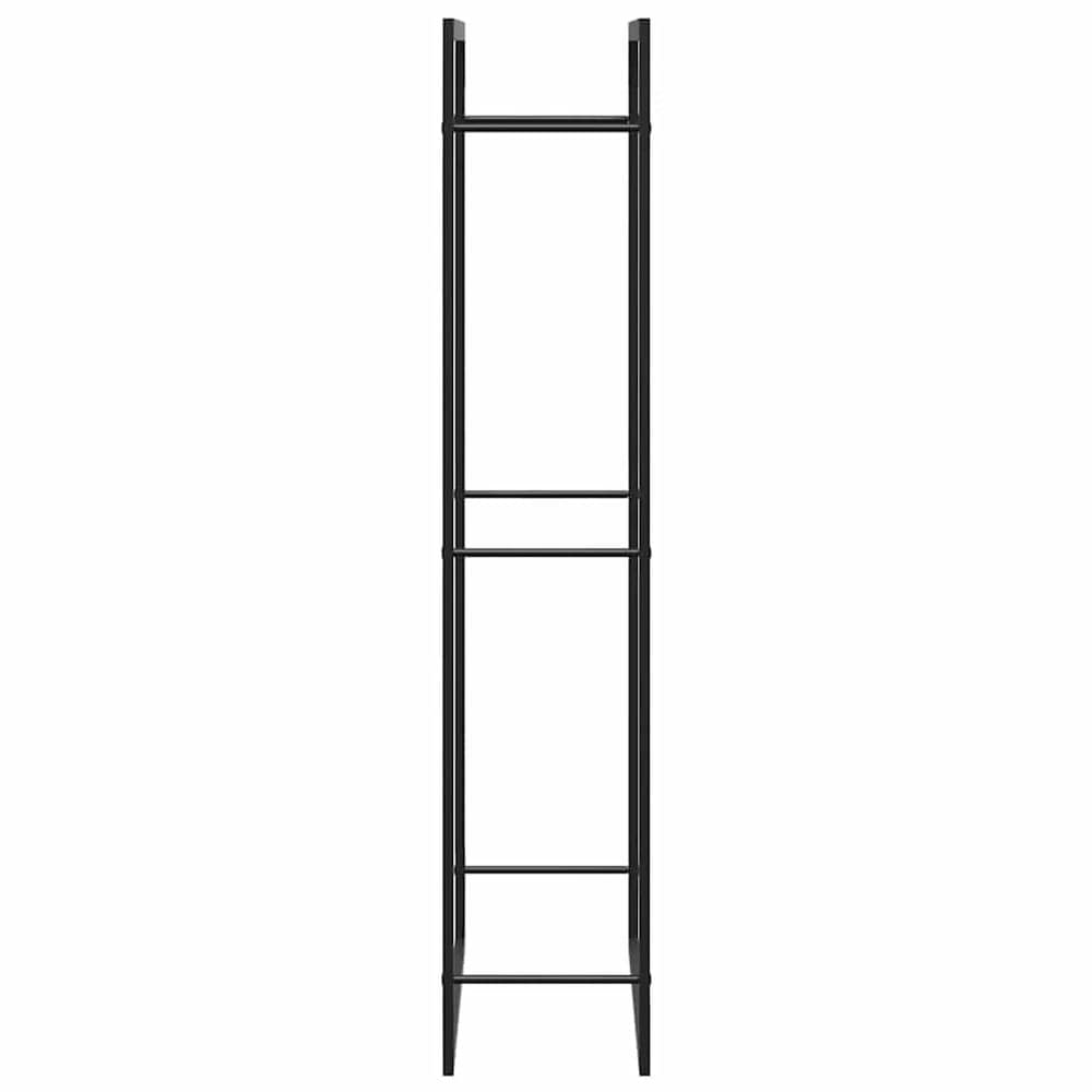 Brændestativ 80×28×154 cm / brændeopbevaring / brændeholder i stål – Matsort