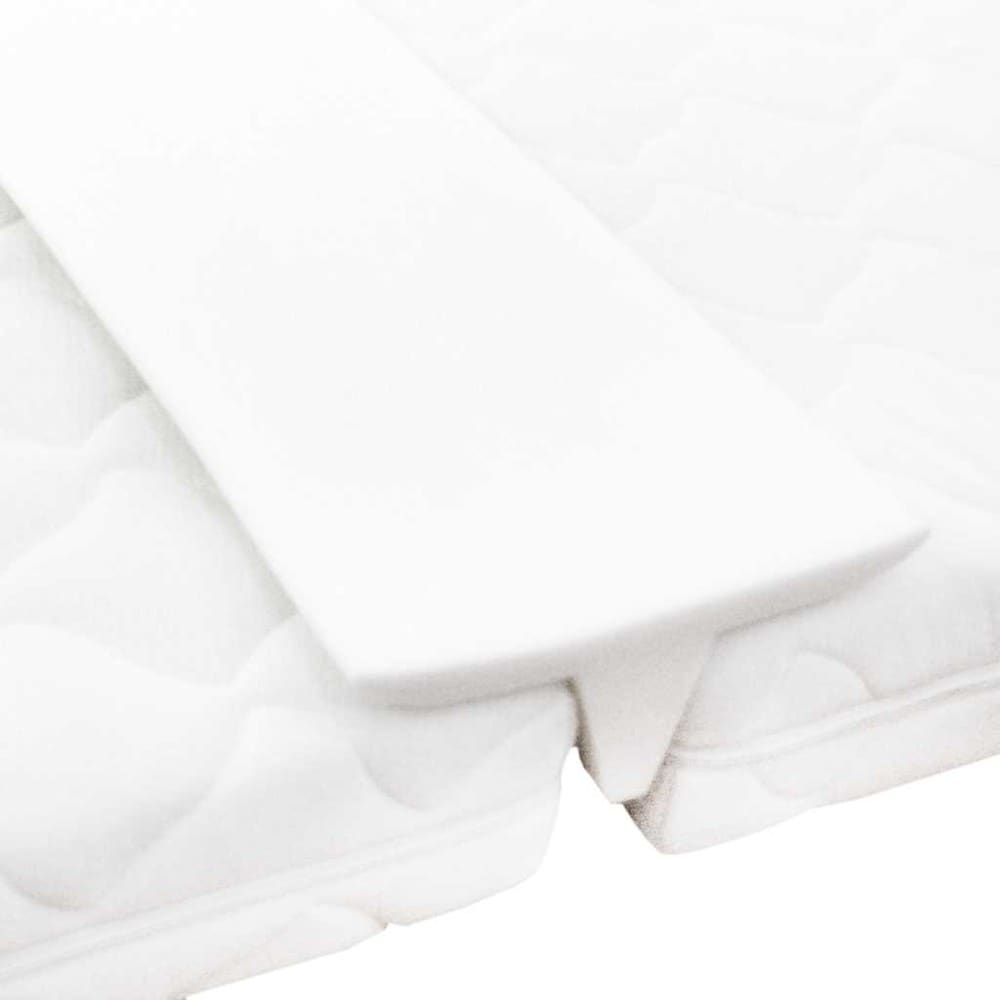 Sengebro 25×200×8 cm / madraskile / sengekile til to madrasser – Hvid
