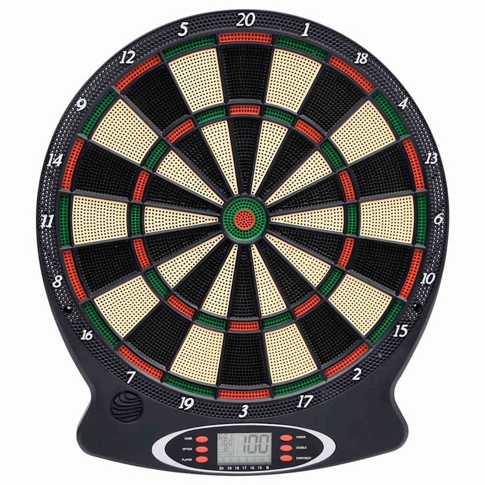 Elektronisk dartskive med 6 pile / 18 dartspil og LCD-display / dart til op til 8 spillere