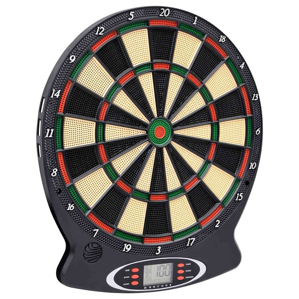 Elektronisk dartskive med 6 pile / 18 dartspil og LCD-display / dart til op til 8 spillere
