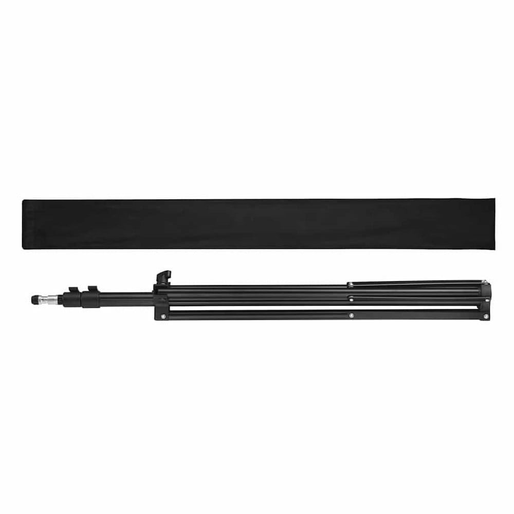 Stativ til belysning og kamera 78–210 cm / justerbart lysstativ med 1/4″-gevind – Sort