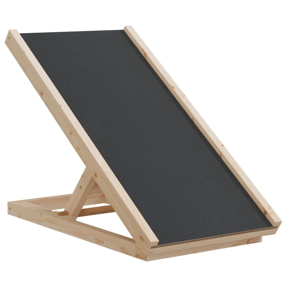 Hunderampe 70×35 cm / sammenklappelig kæledyrrampe med justerbar højde og skridsikker overflade