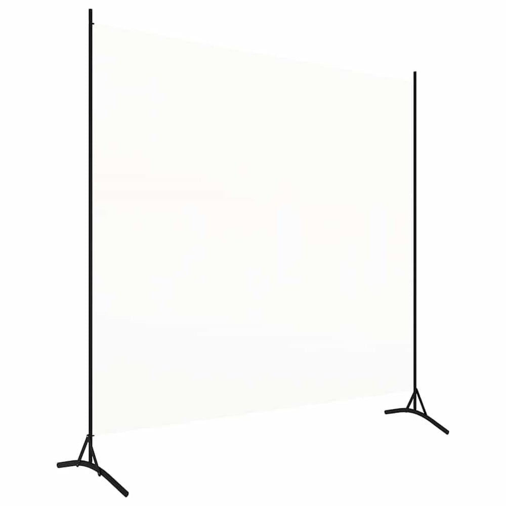 Rumdeler 175×180 cm / fritstående skærmvæg / afskærmning i stof – Hvid