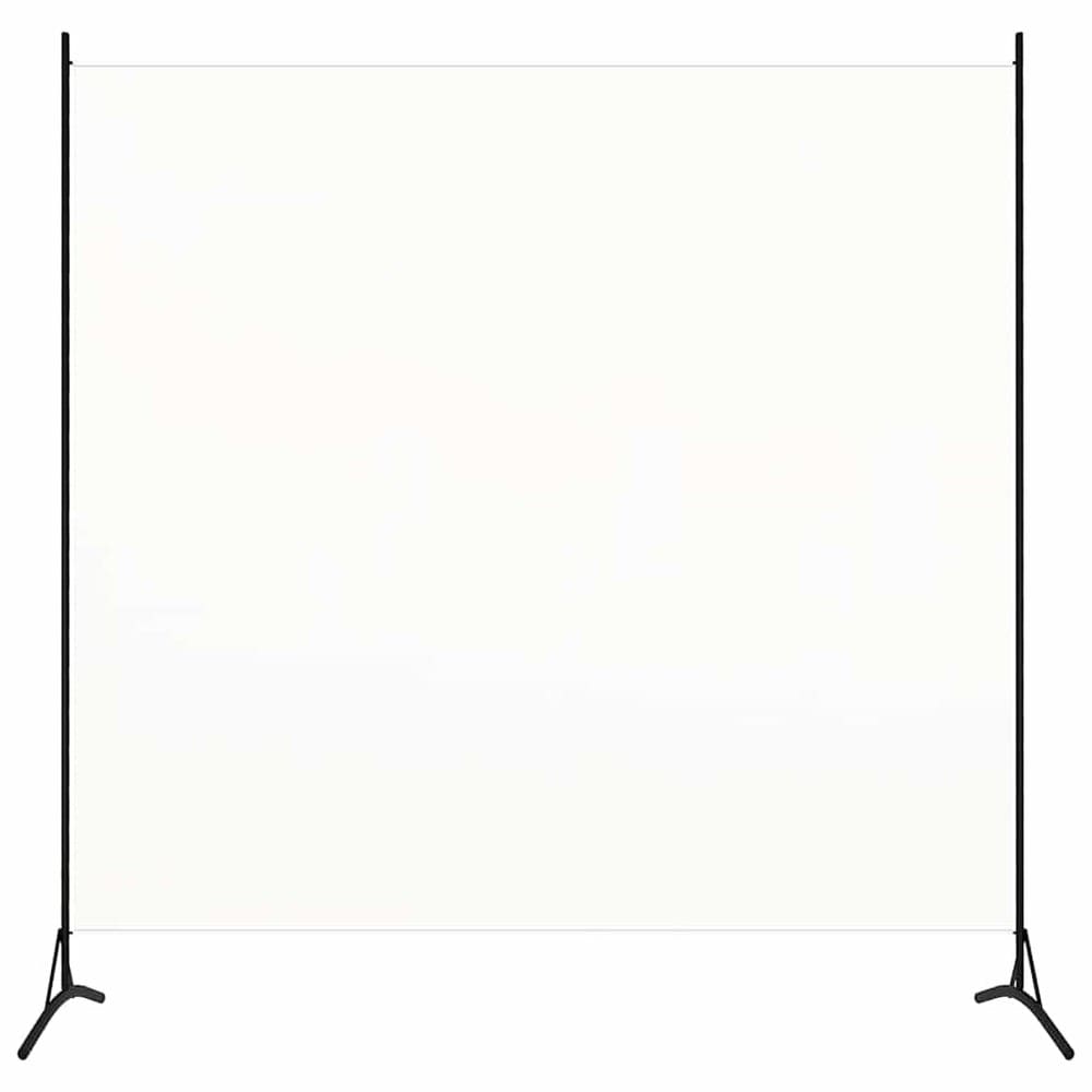 Rumdeler 175×180 cm / fritstående skærmvæg / afskærmning i stof – Hvid