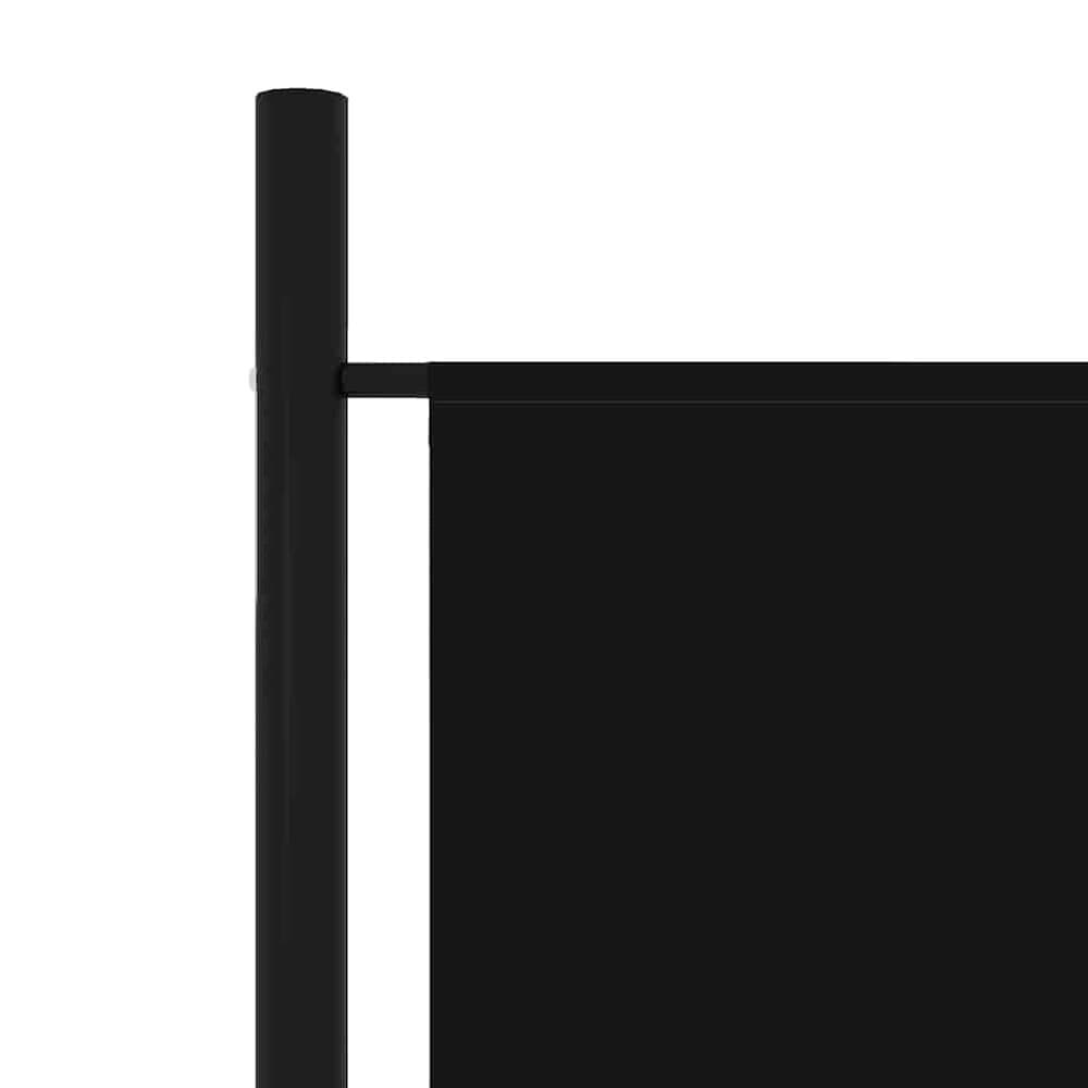 Rumdeler 5 paneler 250×180 cm / foldeskærm / skillevæg / afskærmning – Sort