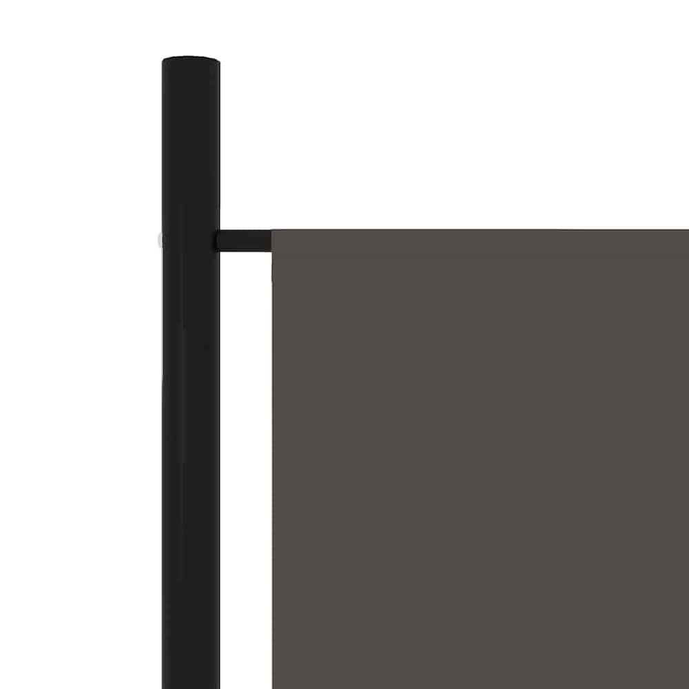 Rumdeler 6 paneler 300×180 cm / foldeskærm / skillevæg / afskærmning – Antracit