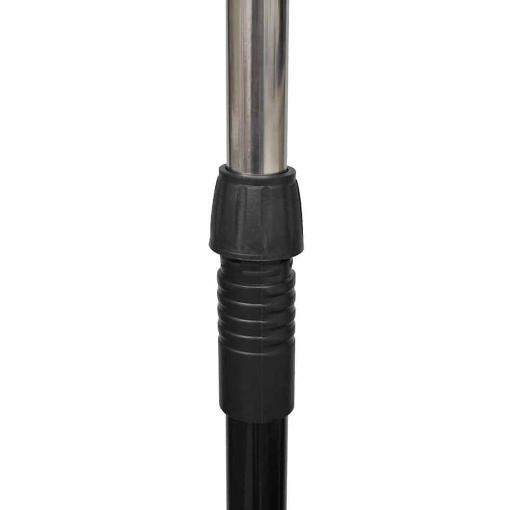 Justerbart tøjstativ 84–150×42×108–170 cm / tøjstang på hjul – Sort/sølv