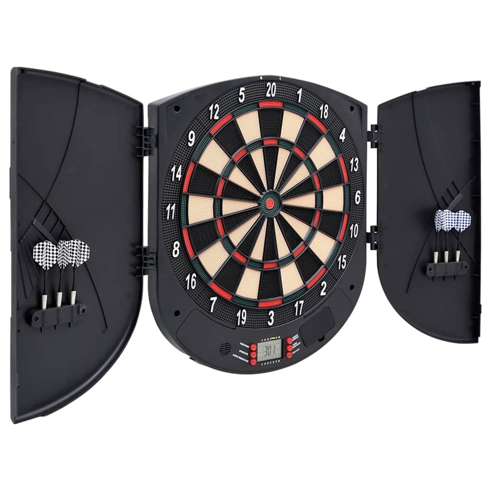 Elektronisk dartskive med 6 pile / dartspil med 26 spil, LCD-display og automatisk pointtælling