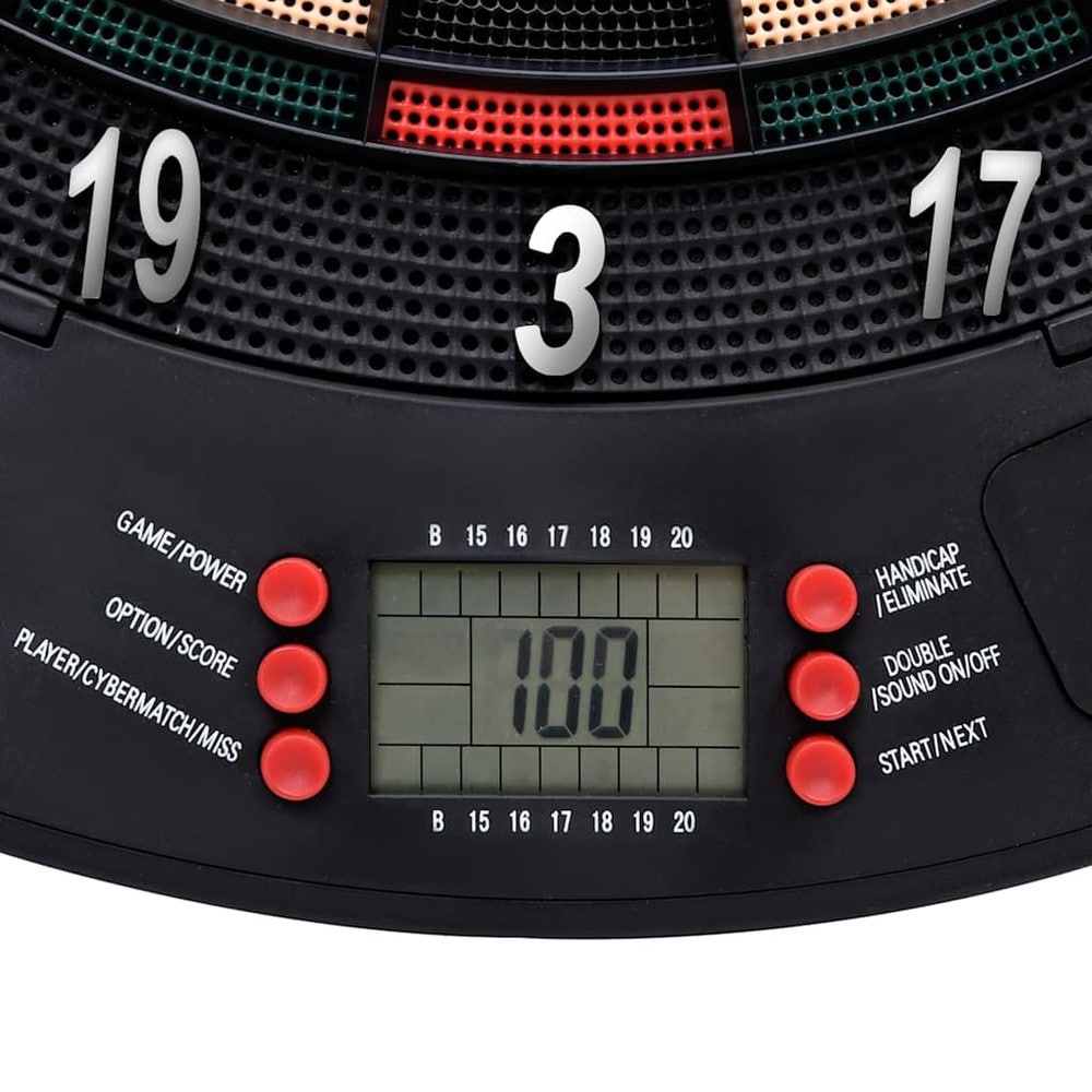Elektronisk dartskive med 6 pile / dartspil med 26 spil, LCD-display og automatisk pointtælling