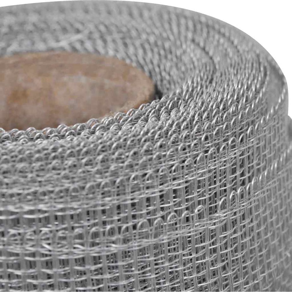 Insektnet i aluminium 100×500 cm / myggenet til døre, vinduer og bure – Sølv