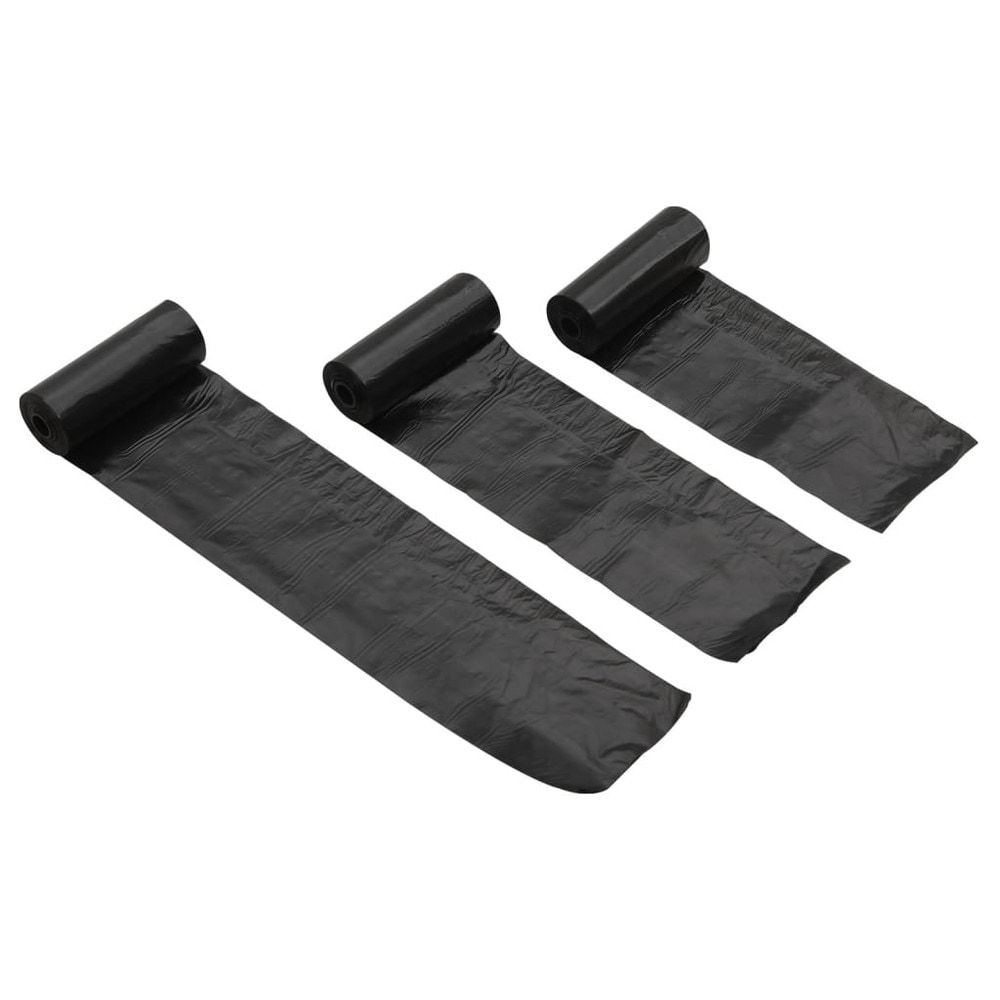 750 hundeposer / høm høm-poser / afføringsposer på rulle, ekstra stærke og lækagesikre – Sort