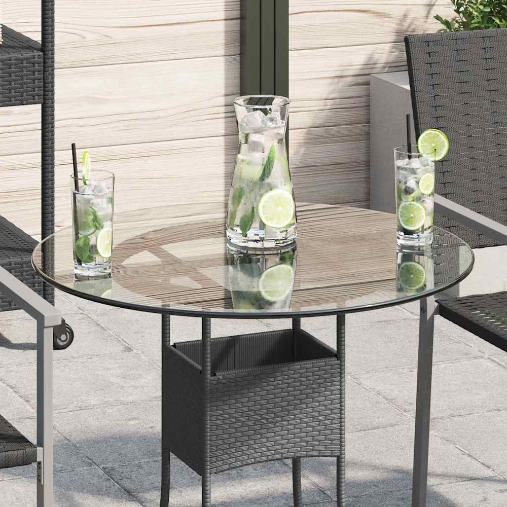 Rund bordplade i hærdet glas Ø60 cm / glasplade til bord – Gennemsigtig