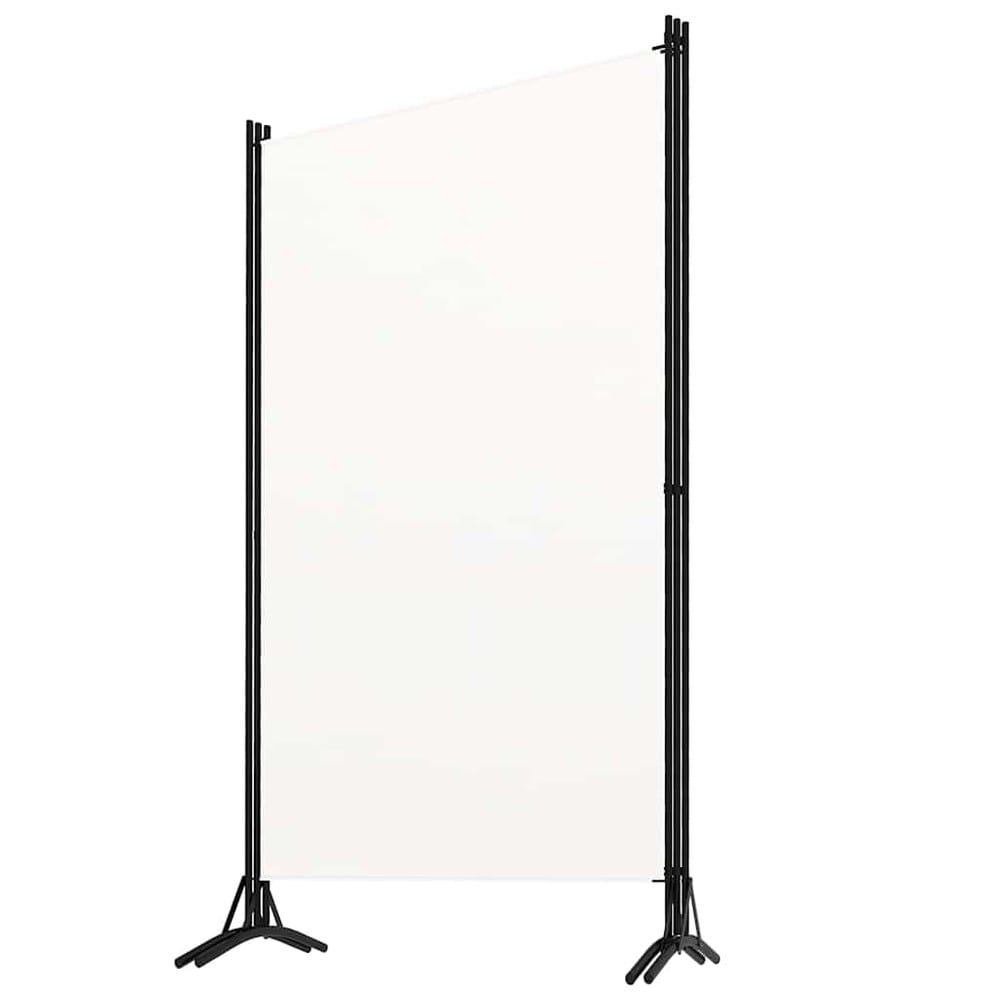 Rumdeler 3 paneler 260×180 cm / foldeskærm / skillevæg i stof – Hvid