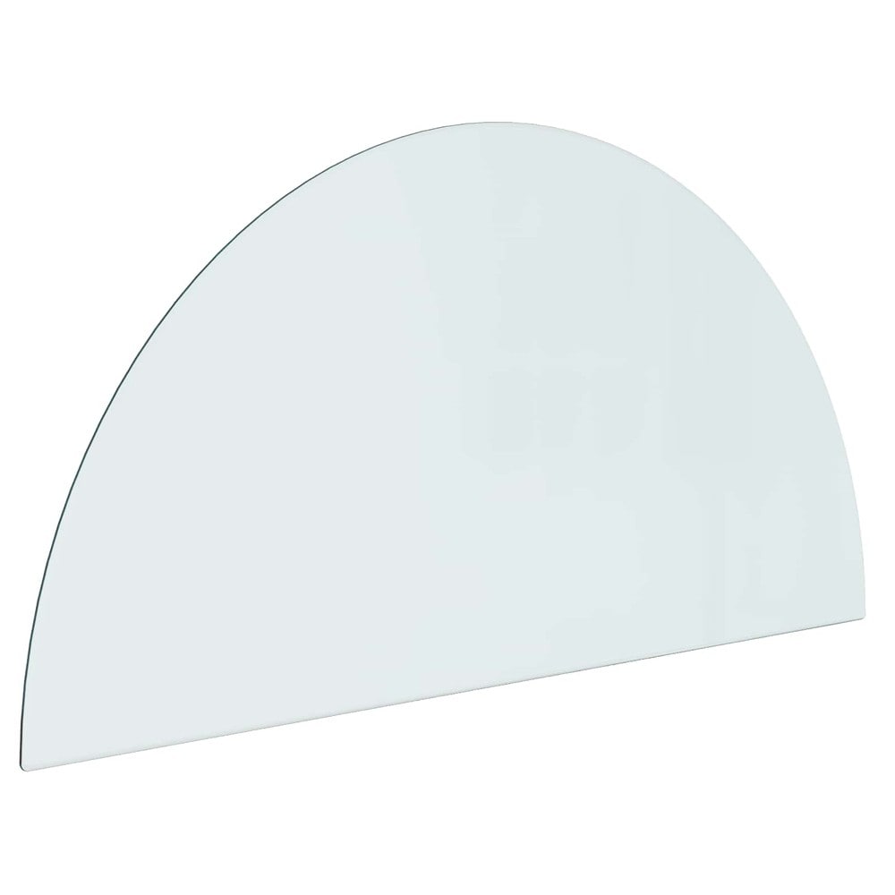 Pejseplade i glas 100×50 cm / gulvbeskyttelse til pejs og brændeovn / gnistbeskyttelse – Gennemsigtig