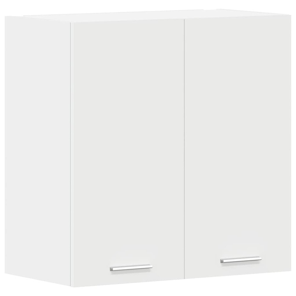Overskab til køkken 60×31×60 cm / køkkenskab med 2 hylder og låger / vægskab – Hvid