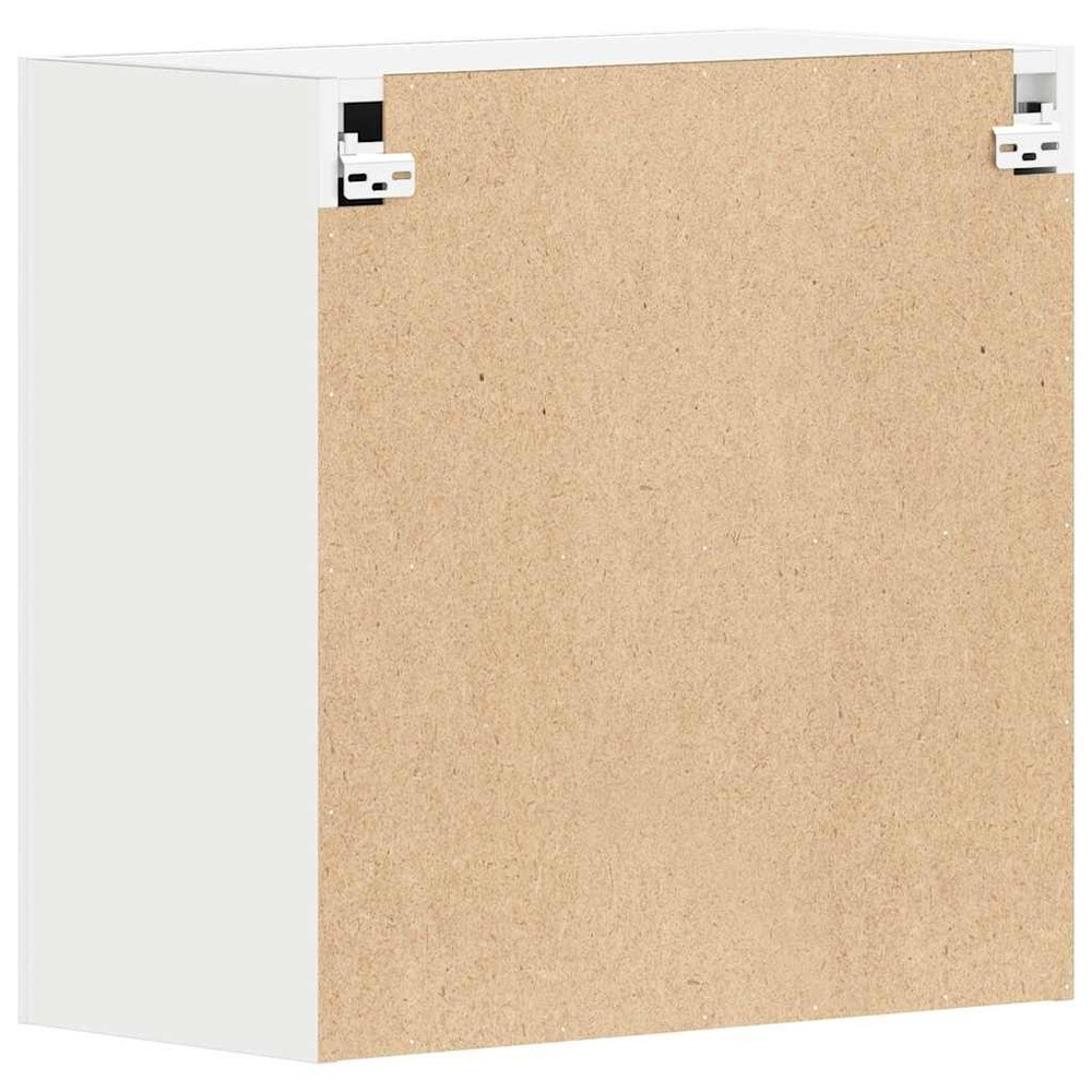 Overskab til køkken 60×31×60 cm / køkkenskab med 2 hylder og låger / vægskab – Hvid