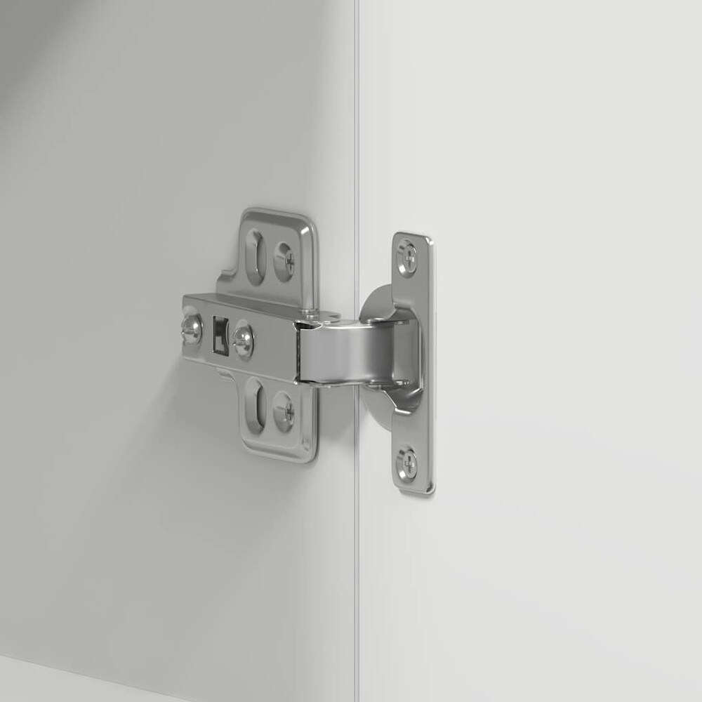 Overskab til køkken 60×31×60 cm / køkkenskab med 2 hylder og låger / vægskab – Hvid