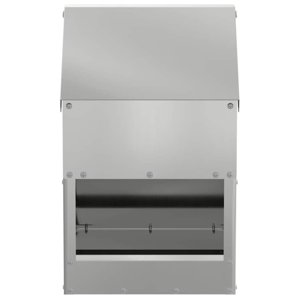 Foderautomat til høns i galvaniseret stål, 3 kg / Foderskål til høns / Foderautomat til høns