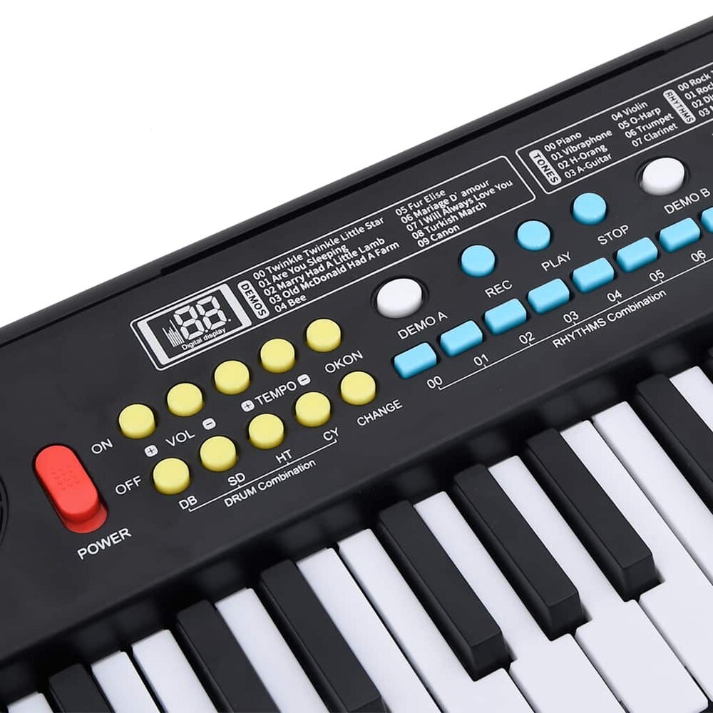Keyboard til børn med 37 tangenter og mikrofon / Børneklaver / Elektronisk keyboard